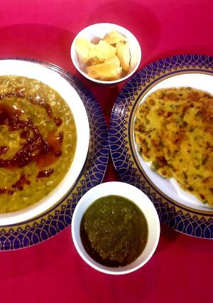 A picture of Green Moong Dal Palak.