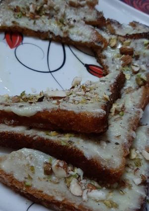 A picture of Shahi tukda recipe.