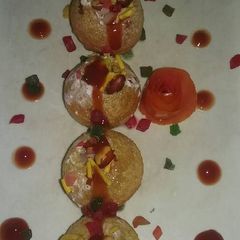 A picture of Chatpati puchka chat.