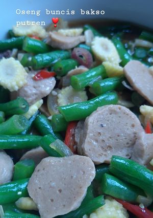 Foto resep Oseng buncis bakso putren