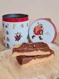 Postre/turrón inspirado en Mantecol® 🎅 Postre de maní y miel, marmolado con cacao y sin cocción 🎅