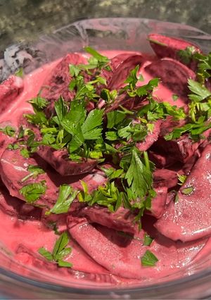 Una foto de Ensalada de Remolacha y Yogur