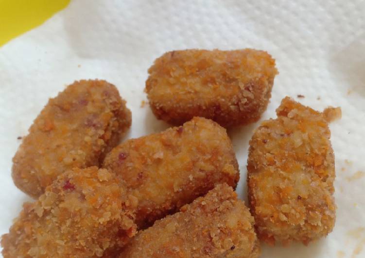 Nugget Tempe, Kornet, Wortel tanpa Telur