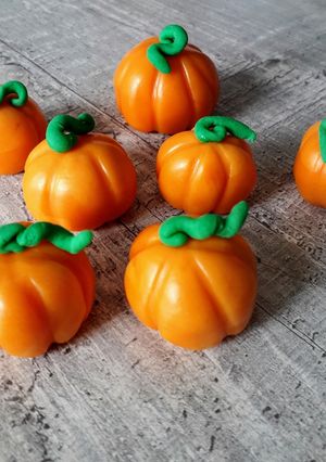 Une photo de Citrouilles pâte à sucre