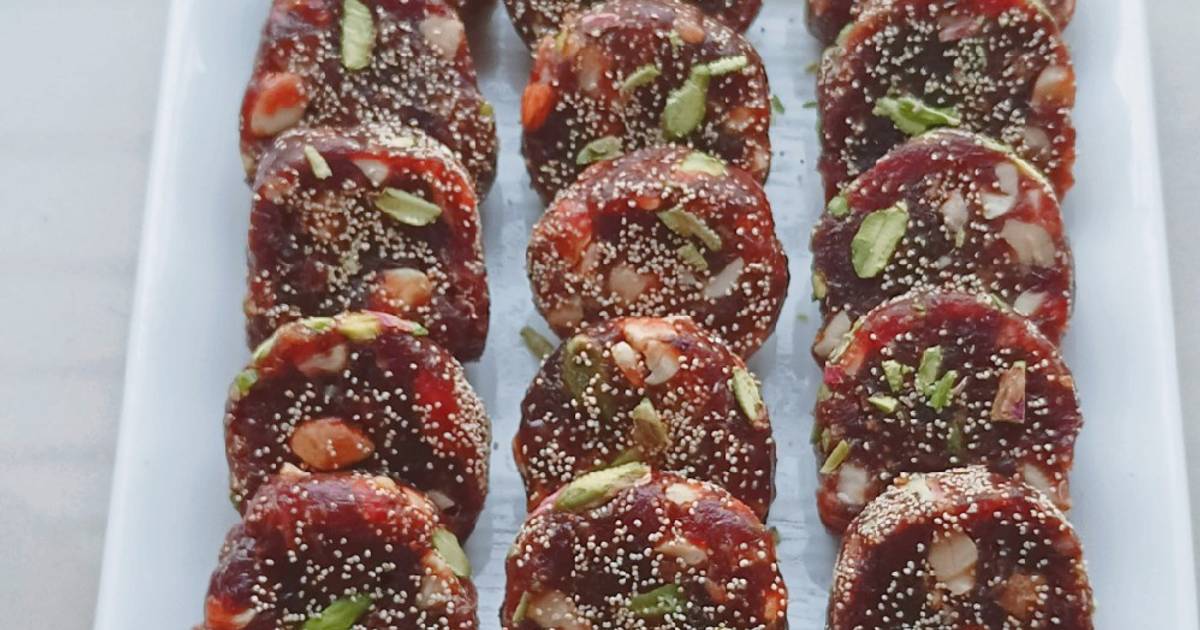 Dates dry fruits rolls Recipe by Tasty Food With Bhavisha Cookpad