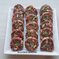 Dates dry fruits rolls A picture of Dates dry fruits rolls.