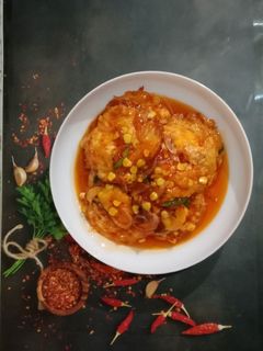 Foto resep "Telur ceplok sauos asam manis"😘❤️👍