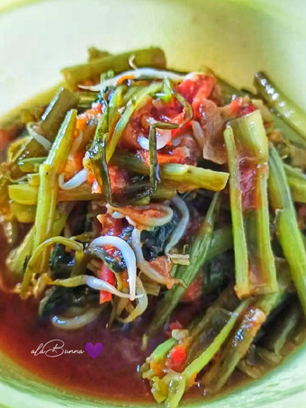 Resep 338. Tumis Kangkung Kecambah Bumbu Ulek, Sempurna