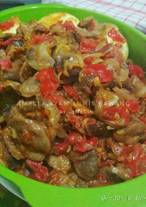 Foto resep Ampela ayam tumis bawang