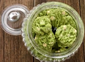Foto resep Green tea white chocolate cookies