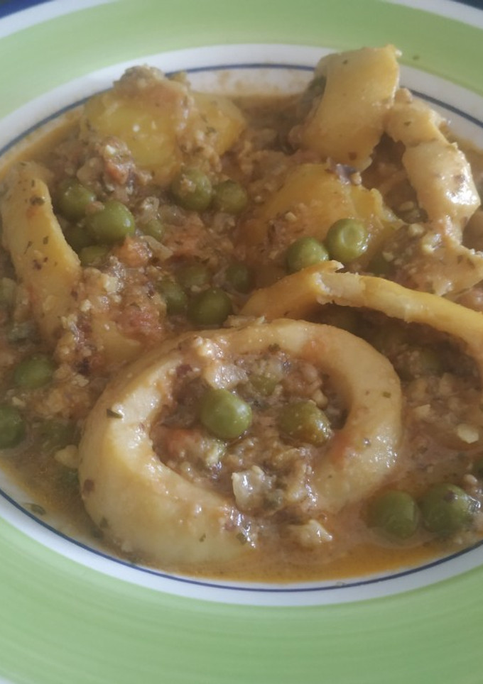 Una foto de Guiso de calamares