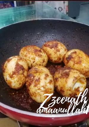 A picture of Masala Boiled Ande.