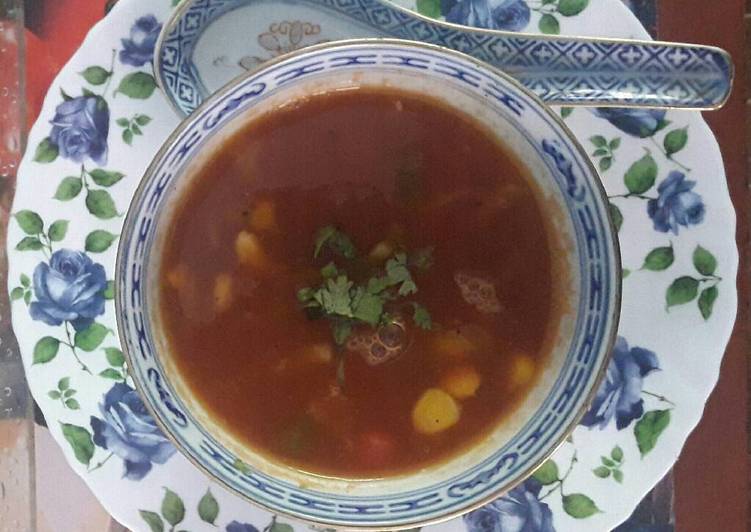 Exotic tomato soup