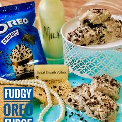 A picture of Fudgy Oreo fudge.
