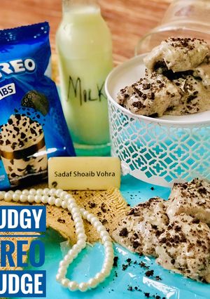 A picture of Fudgy Oreo fudge.
