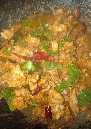 รูปของ ผัดเผ็ดไก่บ้าน