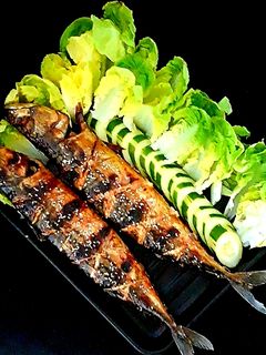 รูปของ ปลาซาบะย่างซีอิ๊ว Grilled saba fish