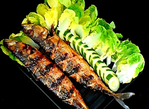 รูปของ ปลาซาบะย่างซีอิ๊ว Grilled saba fish