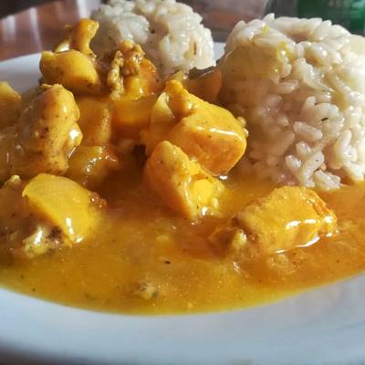 Pechuga de pollo a la naranja con arroz - PequeRecetas