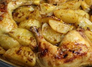 Foto de Pernas de frango com batatas (forno ou airfryer)