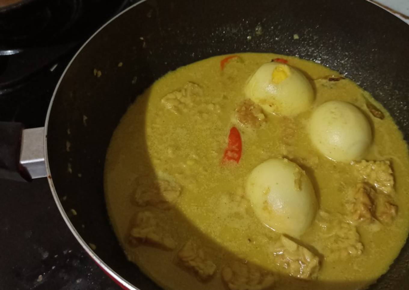 Telur Tempe Masak Santan Resep Chef Rudi