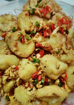 Foto resep Terong Tahu Crispy Cabe Bawang
