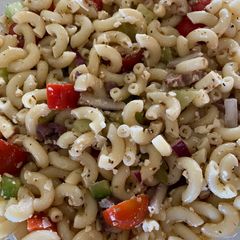 A picture of Refreshing Summer Greek Pasta Salad.
