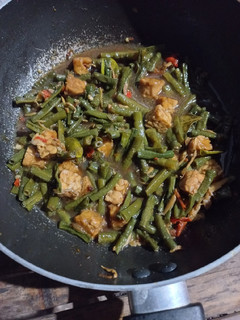 Foto resep Tumis kacang panjang+tempe+teri