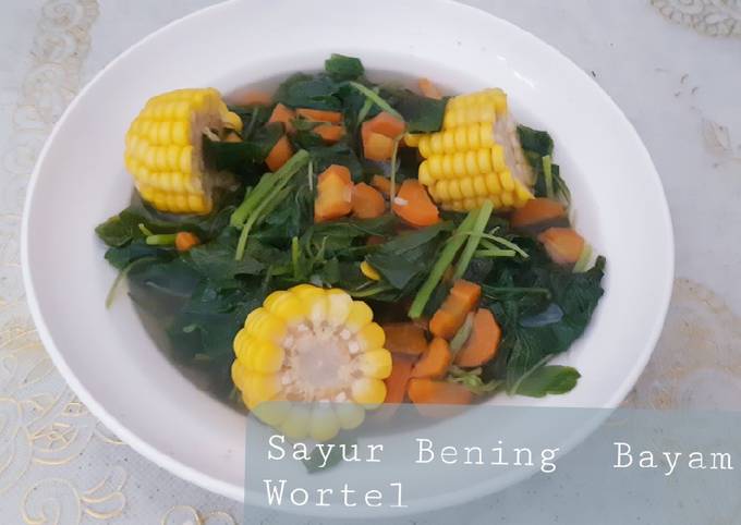 Resep Sayur Bening Bayam And Wortel Oleh Gweny Rahayu Cookpad