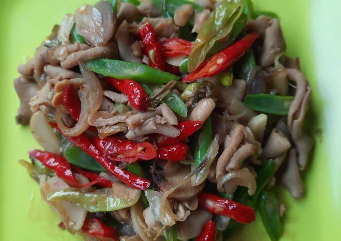 Resep Tumis Usus Taoco Pedas, Lezat Sekali