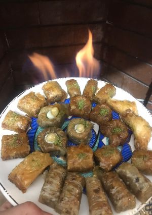 عکسی از دستور باقلوا
