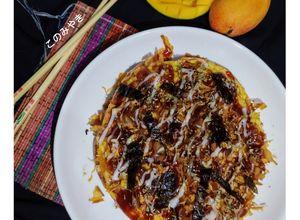 Foto resep Okonomiyaki Telur Angsa 🇯🇵