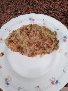 Una foto de Lentejas con Arroz