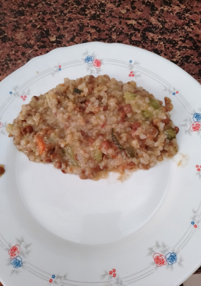 Una foto de Lentejas con Arroz