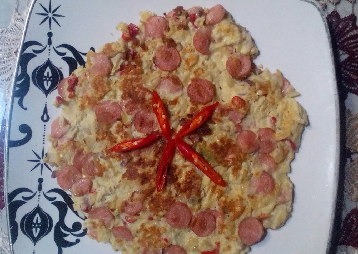 Omelet sosis