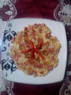 Foto resep Omelet sosis