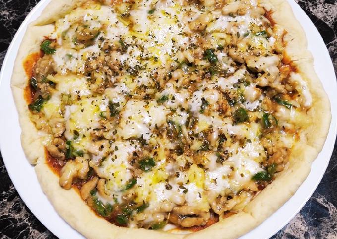 Simple Way to Prepare Fancy Pan pizza 🍕 for Diet Food