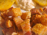 Tapa de Torreznos hechos en el horno
