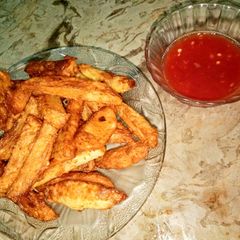 A picture of Crisy & Spicy Potato Fries 😋🍟.