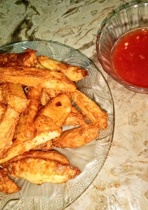 A picture of Crisy & Spicy Potato Fries 😋🍟.