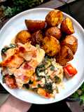 Toszkán csirkemell parázsburgonyával 🍅🥔🥓🧀