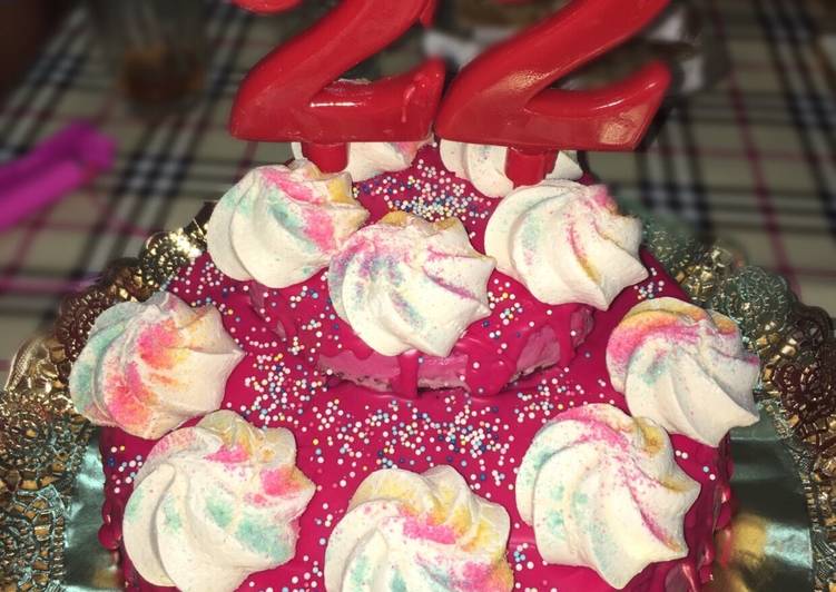Tarta de queso fría 🍒 con cerezas - tarta de cumpleaños 🎂