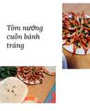 Tôm nướng cuốn bánh tráng