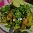 كباب دجاج مع خضار مسلوقه