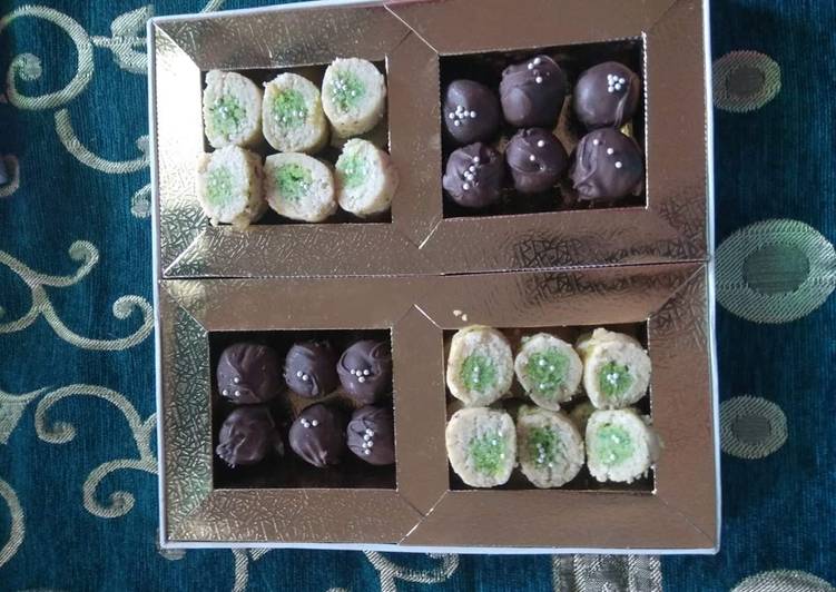 Kaju pista roll and Oreo chocolates