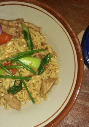 Foto resep Mie pipih pentol ceker kuah kecap