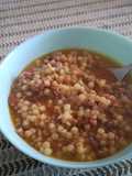Fregola con salsiccia al profumo di zafferano