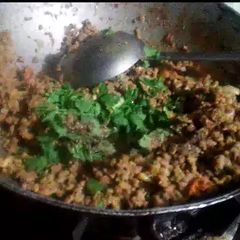 A picture of Dum mutton qeema.