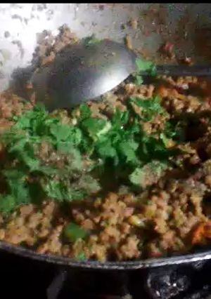 A picture of Dum mutton qeema.