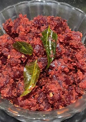 A picture of Beetroot Curry.